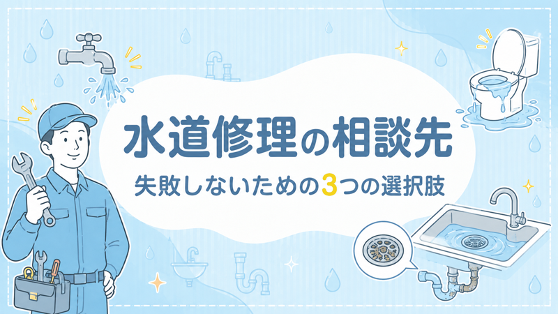 失敗しないための水道修理の相談先